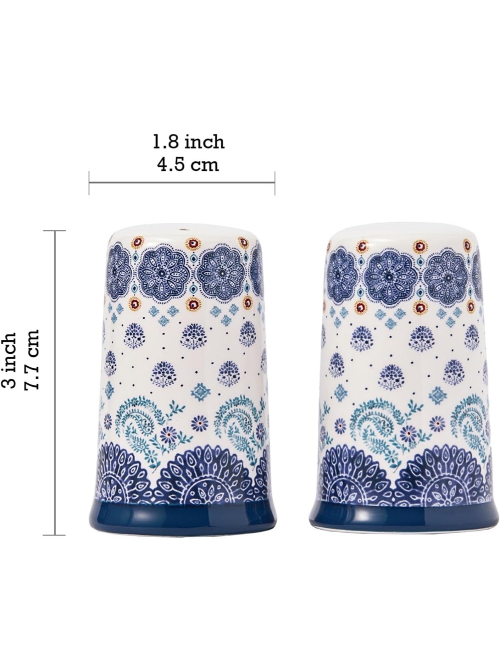 Bico Blue Talavera Ceramic Salt and Pepper Shakers. NWOT